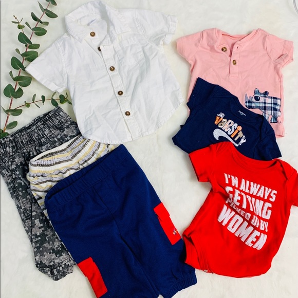 Carter's Other - Carter’s Lot baby’s boys 3-6 moth 7 pcs